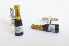 Cufflinks - Champagne Bottle